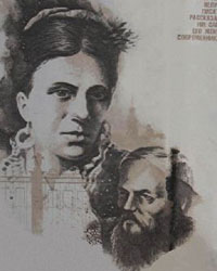 Федор Достоевский (Змея) и Анна Сниткина (Лошадь)
