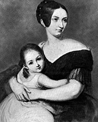 Каролина Витгенштейн (Кот)с дочерью