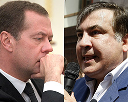 Саакашвили и Медведев